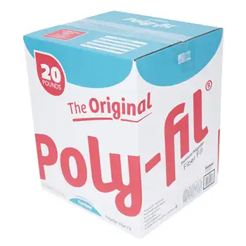 Супер скидка На оригинальный наполнитель из полиэфирного волокна Poly-fil® премиум-класса от Fairfield, 20-фунтовая коробка