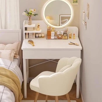 Угловой туалетный столик, современный органайзер в скандинавском стиле, столик для макияжа, тумбочки для косметики, мебель для спальни Tavolo Trucco LJ50DT