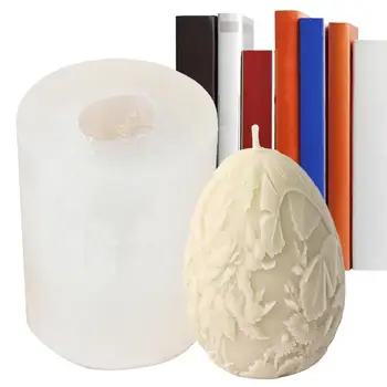 Формы для яиц, Силиконовый шоколад, Силиконовые формы с рисунком в виде листьев и цветов, формы для литья из эпоксидной смолы, свечи для ароматерапии 