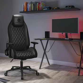 Черное игровое кресло, легко монтируемое для внутренней гостиной, спальни, офисной мебели