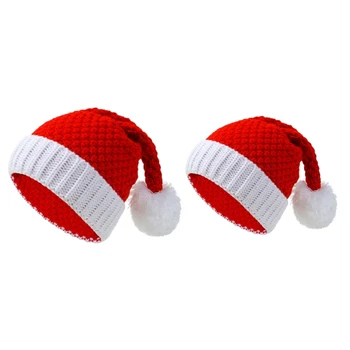 Шляпа для рождественской вечеринки, нарядная Рождественская шляпа, красная Рождественская кепка, детская шляпа для родителей, легкая для офисной вечеринки, шляпа Санта-Клауса Y55B