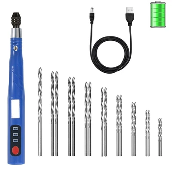 Электрическая аккумуляторная ручная дрель с USB-зарядкой, набор для изготовления ювелирных изделий, набор тисков для брелка из полимерной глины