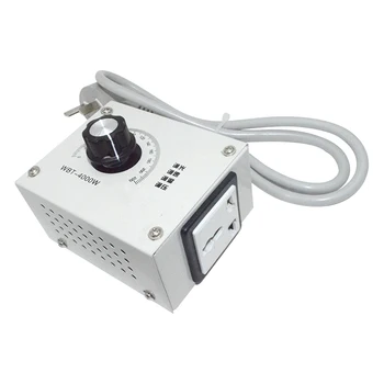 Электрический регулятор напряжения SCR AC220V 4000 Вт Регулируемый регулятор напряжения Скорость Температура Компактный регулятор переменного напряжения